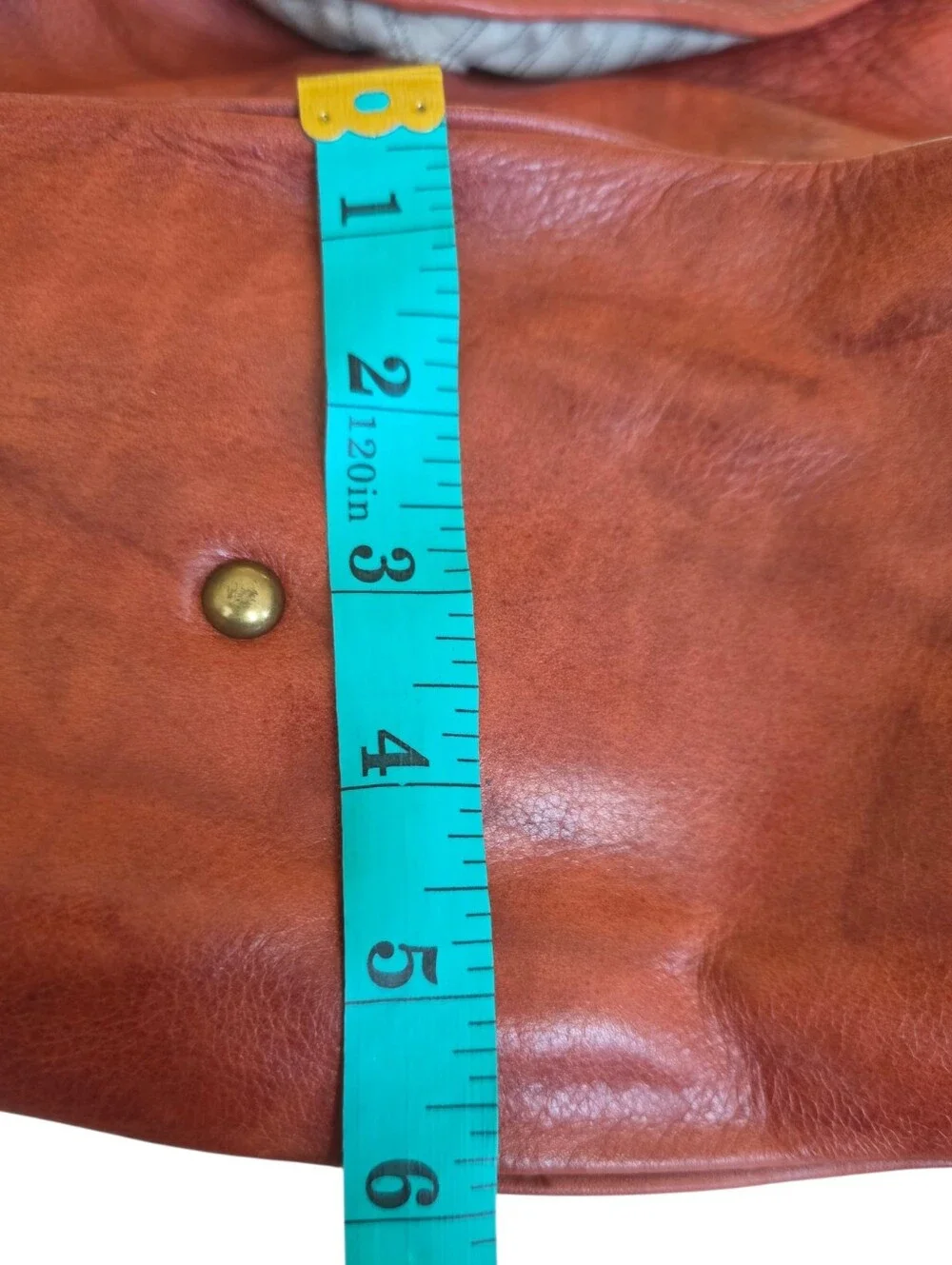 Frye Campus Leather Hobo‎ Bag 34DB877 Vintage Brass Distressed Burnt Red